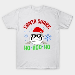 Santa Shark Ho Ho Ho T-Shirt